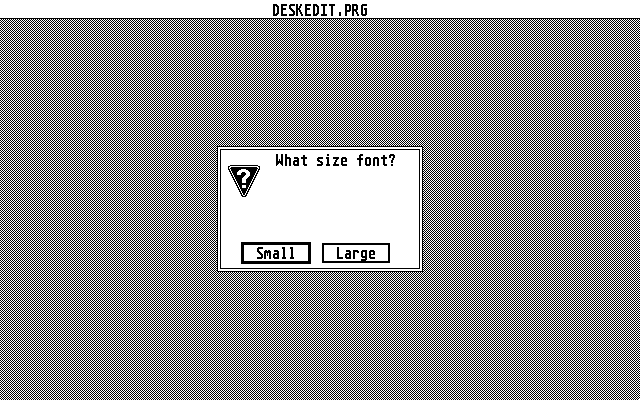 Desk Edit atari screenshot